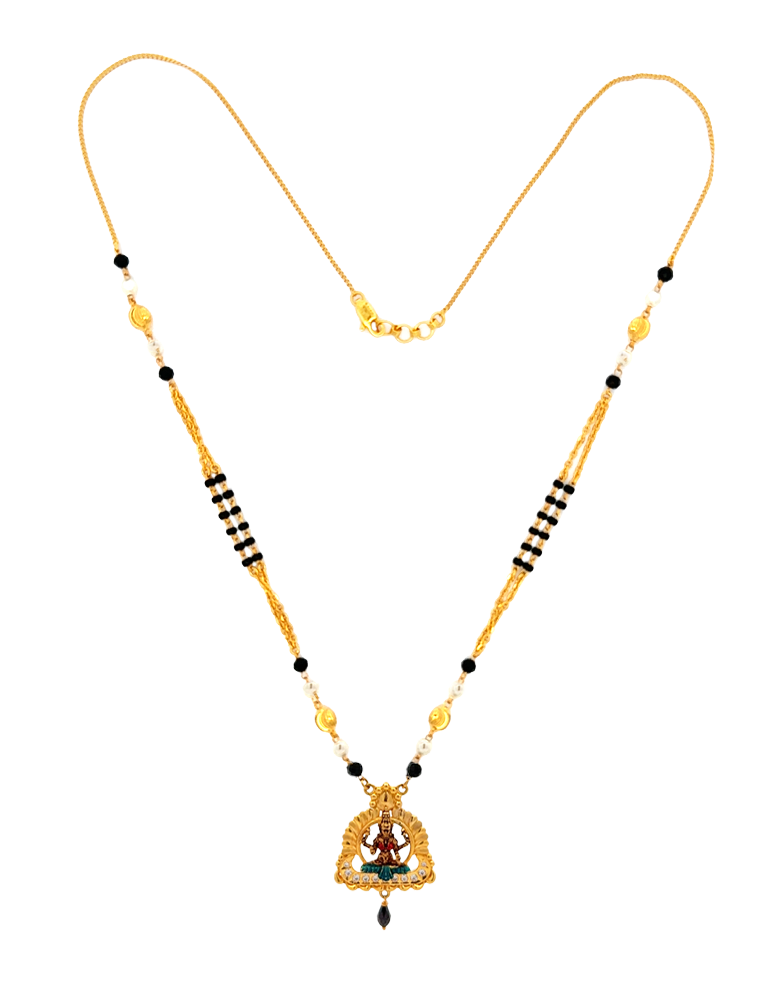 Temple Grace Lakshmi Mangalsutra - 22 Karat