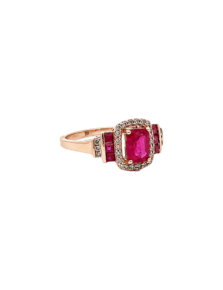 Blush Crown Gem Ring - 14 Karat