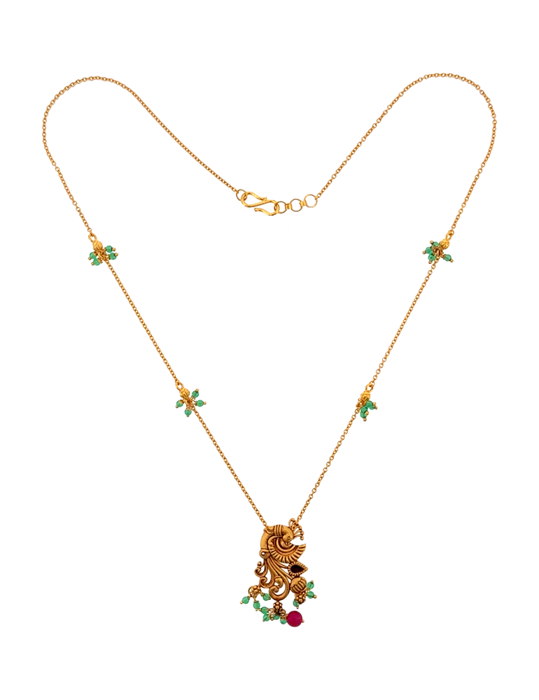 Moranjali Heritage Necklace - 22 Kt