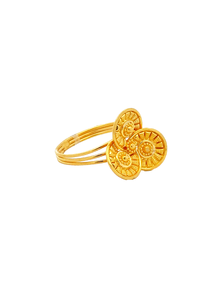 Trisurya Gold Ring - 22 Karat