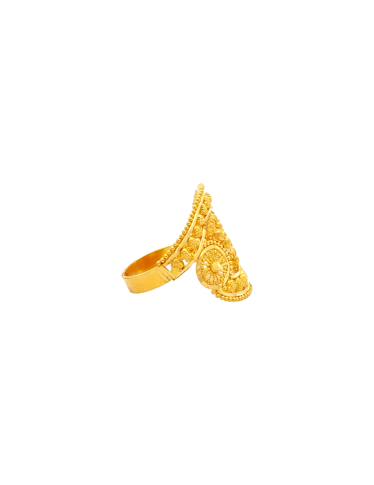Mahariva Artisan Gold Ring - 22 Karat