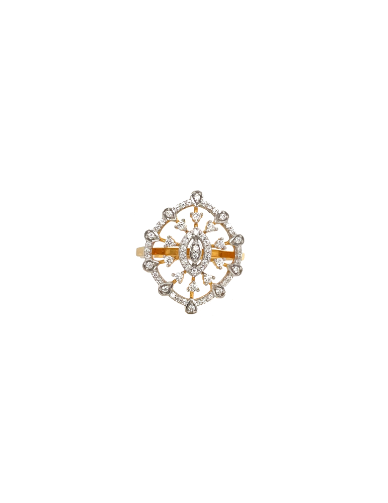 CZ Gold Ring 22 Karat