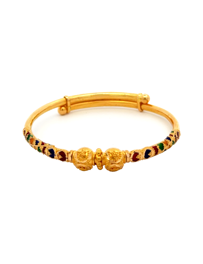 Gold Kid's Bracelet - 22 Kt