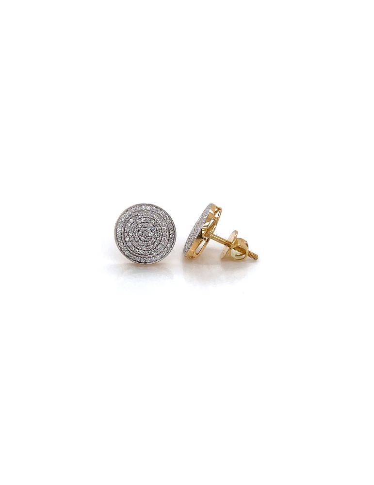 Diamond Gold Earrings In 18 Karat