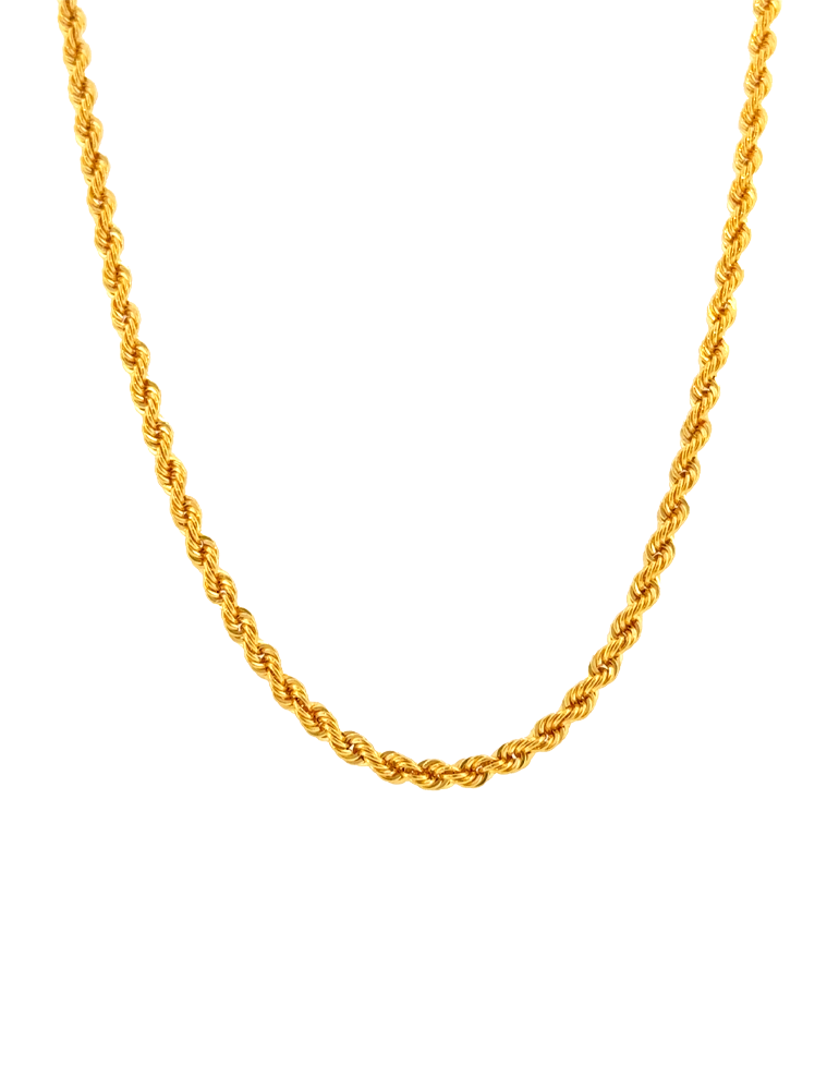 Gold Rope Chains - 22 Kt