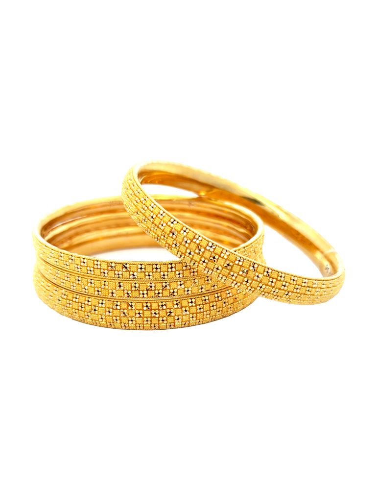 Gold Bangle 22 Karat - Set Of 4