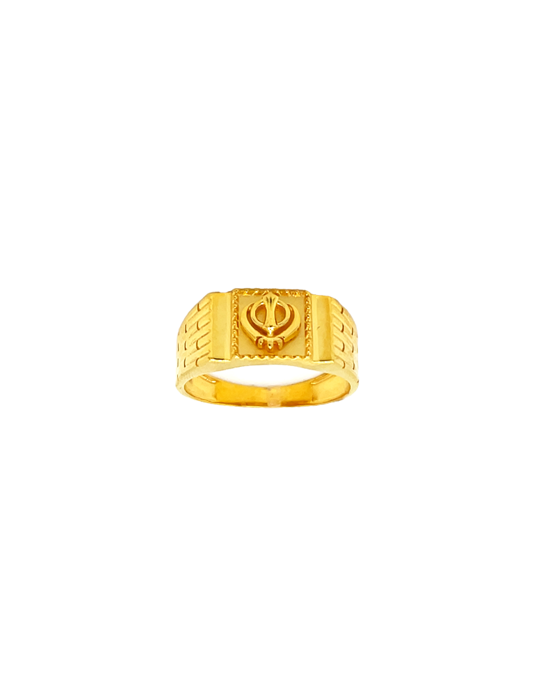 Gold Men's Ring 22 Karat