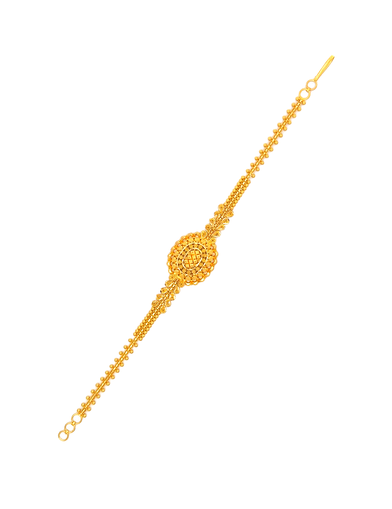 Crown Jewel Gold Bracelet - 22 Karat