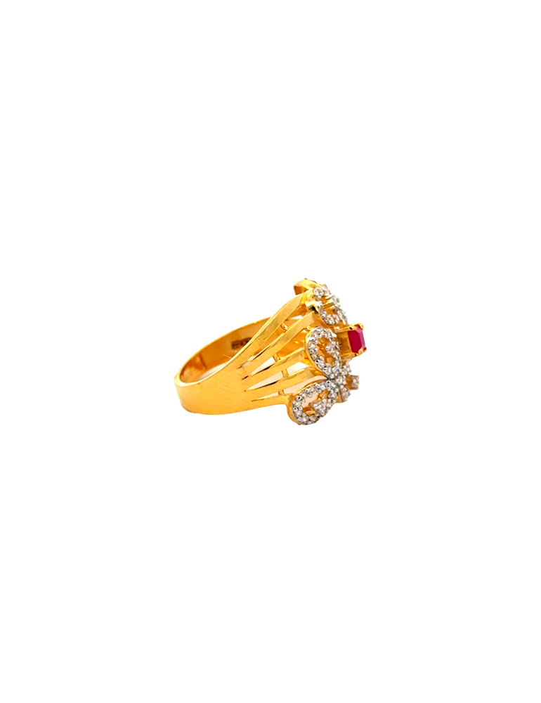 Gold Women's Ring - 22 Kt