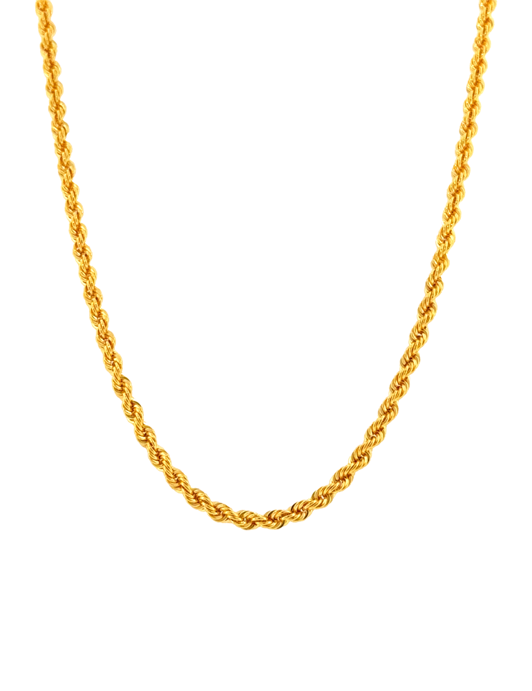 Gold Rope Chains 22 Kt