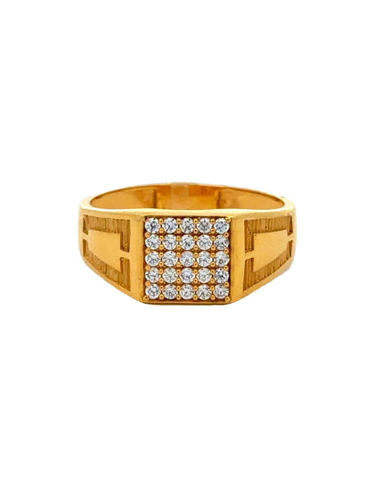 Gold Men's Ring 22 Karat