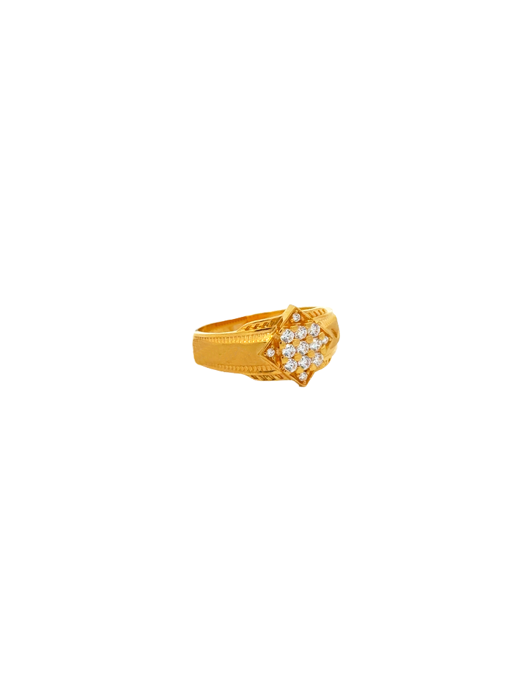 Gold Men's Ring 22 Karat