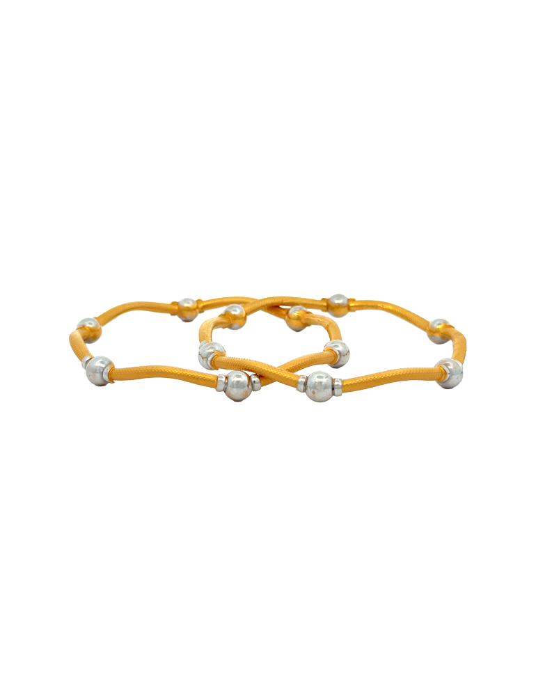 Gold Bangles 22 Karat - Set Of 2