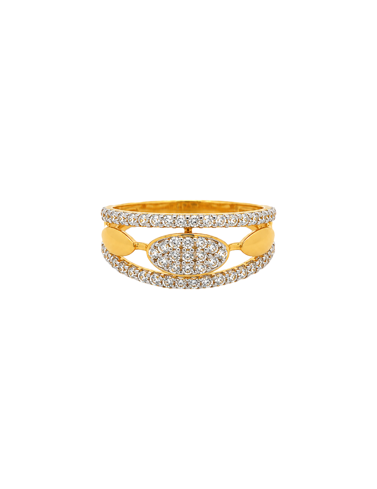 Luméva Halo Gold Band - 22 Karat