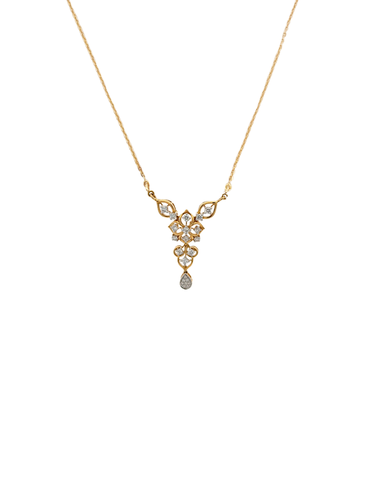 Diamond Pendent Set With Earrings