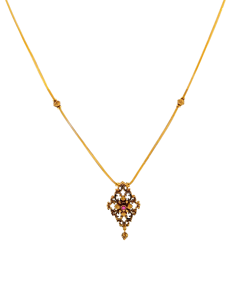 The Empress Heirloom Necklace Set with Earrings - 22 Karat