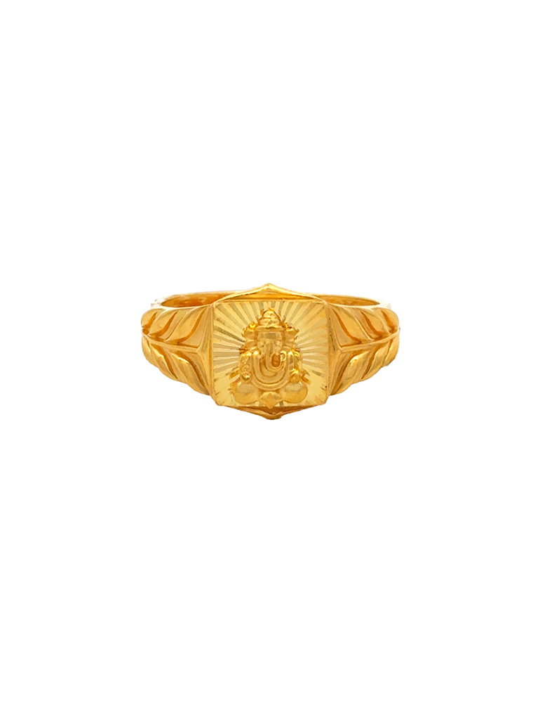 Gold Men's Ring 22 Karat