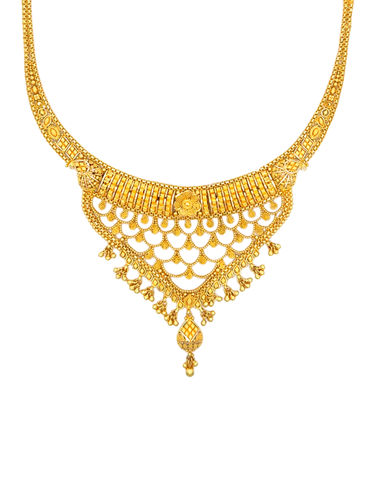 Meherika Gold Set with Earrings 22 Karat
