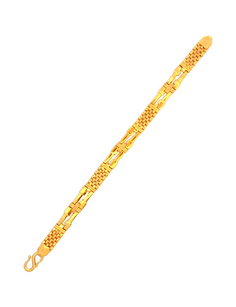Gold Men's Bracelet - 22 Karat