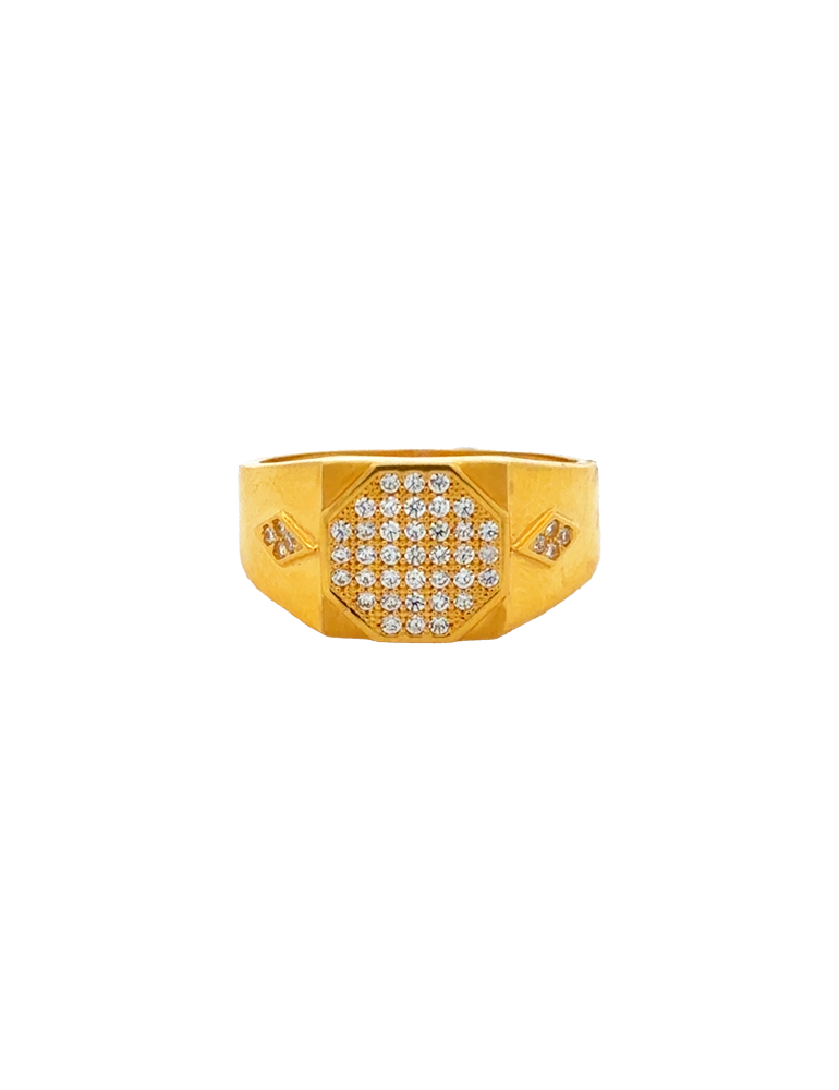 Gold Men's Ring 22 Karat