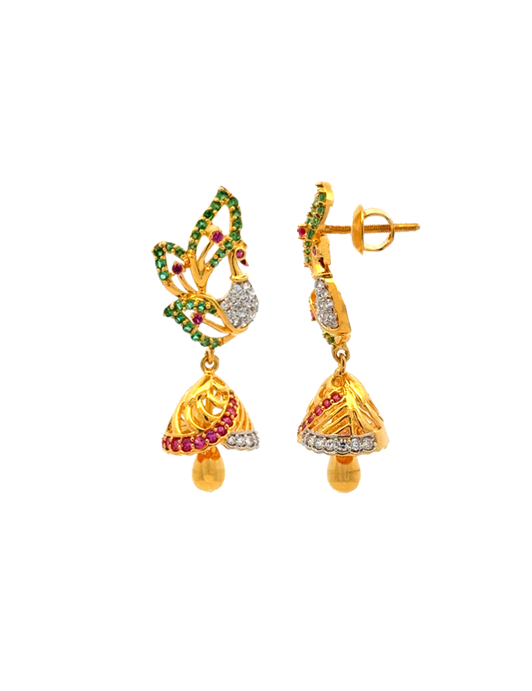 Gold Earrings 22 Karat