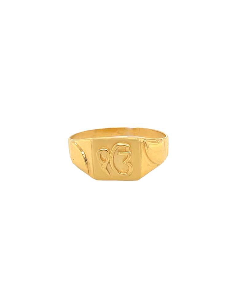 Ek Omkar Gold Men's Ring 22 Karat
