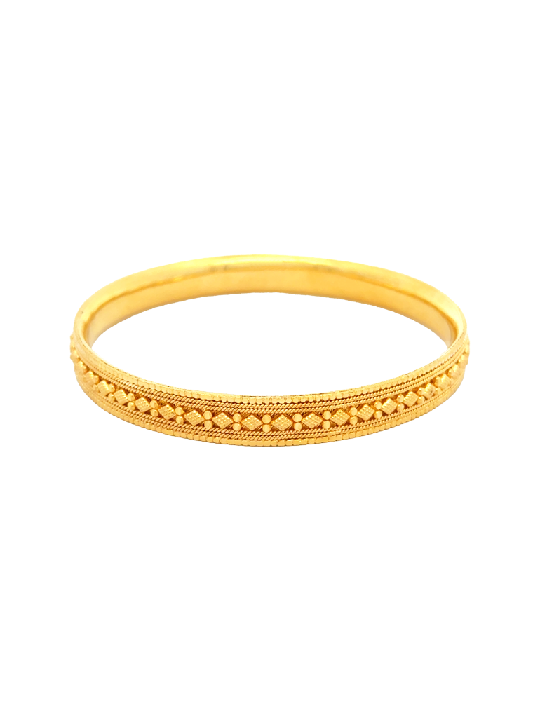22K Svarnika Glow Gold Bangles - Set of 2