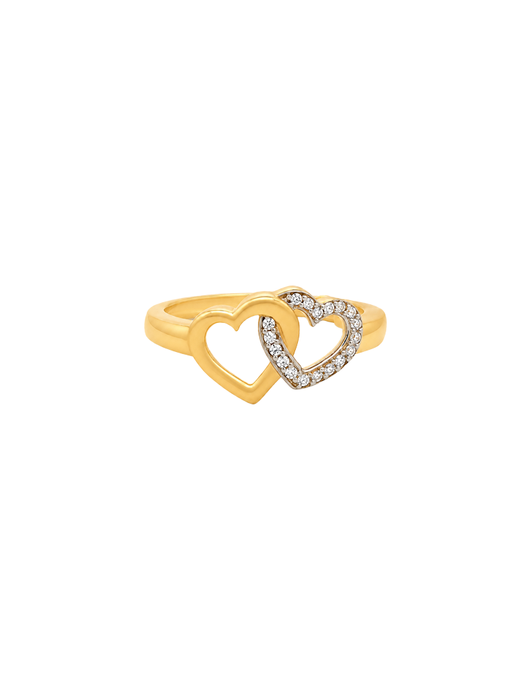 Loving Embrace Gold Ring - 22 Karat