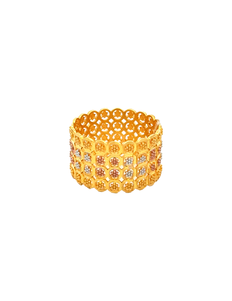 Auric Hive Statement Band - 22 Karat