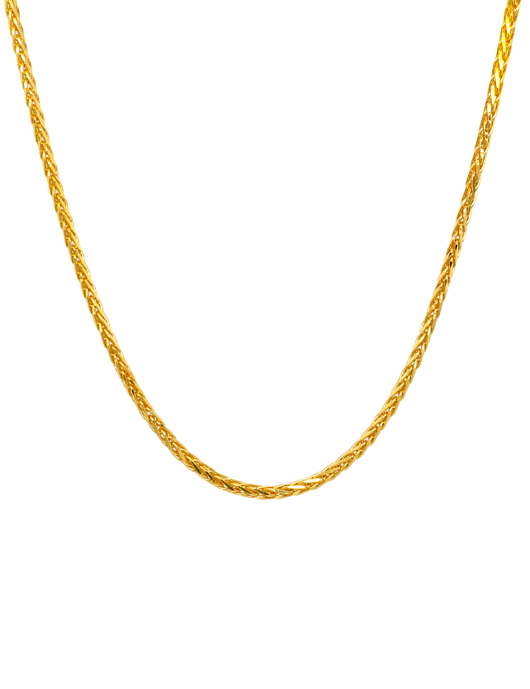 Radiant Weave Gold Chain - 22 Kt