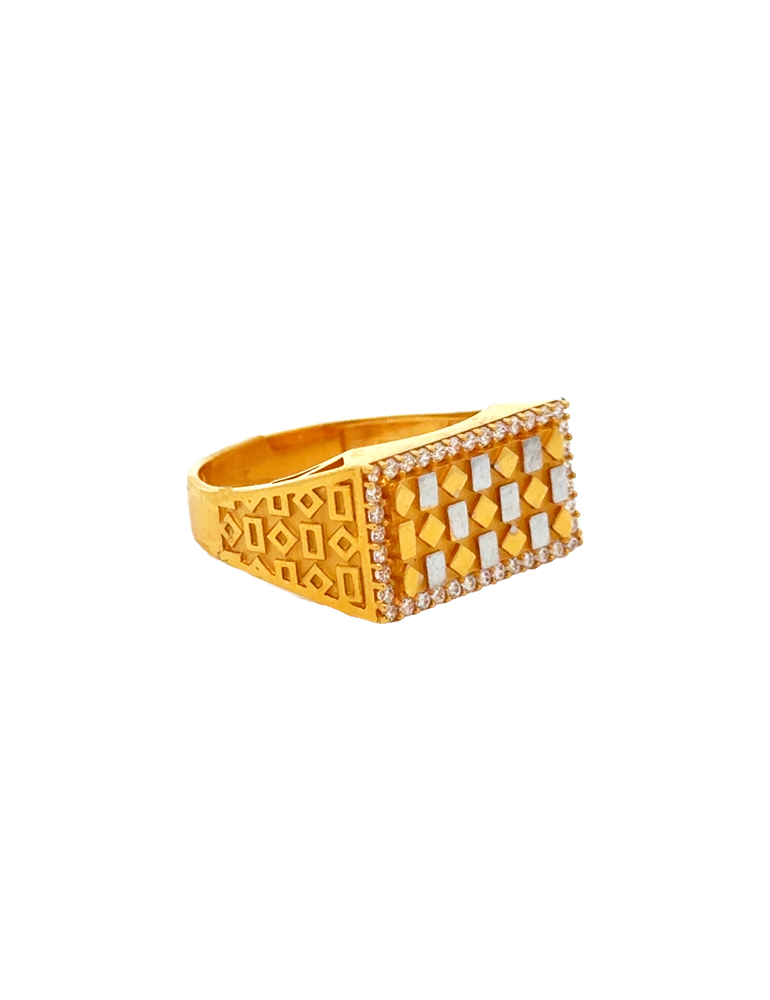 Gold Men's Ring 22 Karat