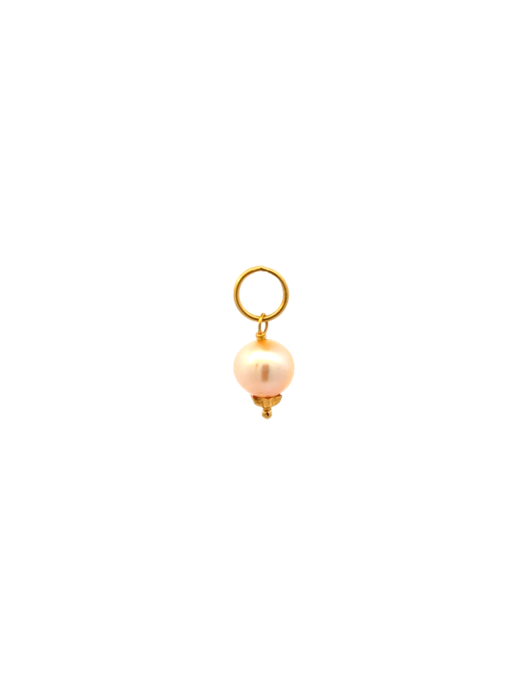 Gold Pearl Pendant 22 Kt