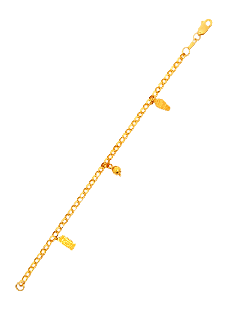 Gold Women's Bracelet - 22 Kt