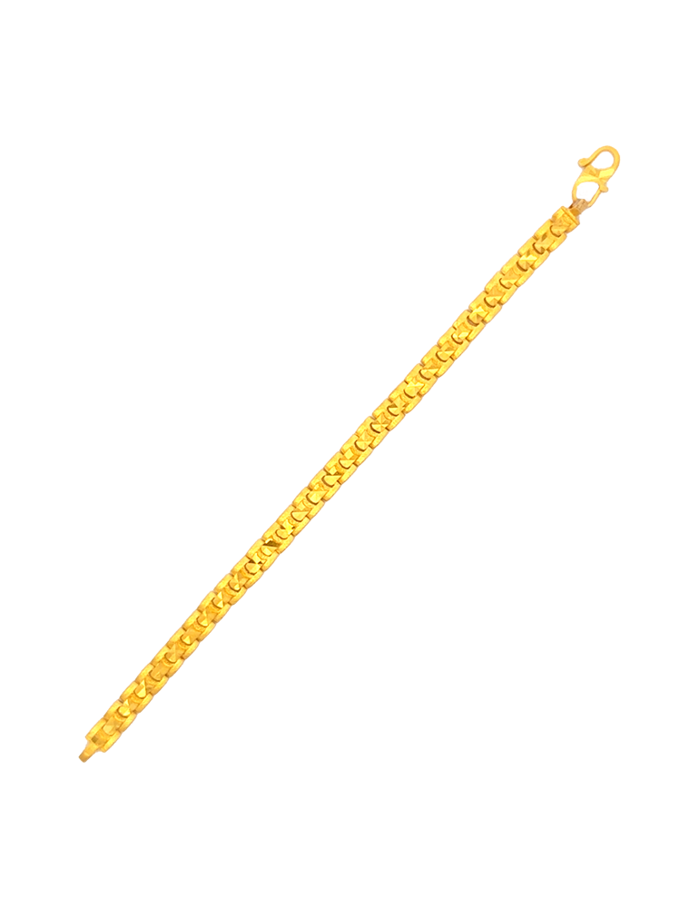 Gold Plain Bracelet 22 Karat