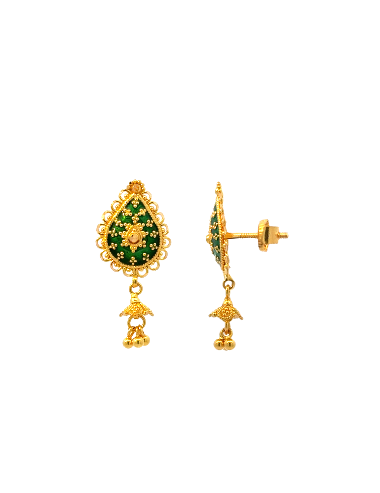 Gold Earrings 22 Karat