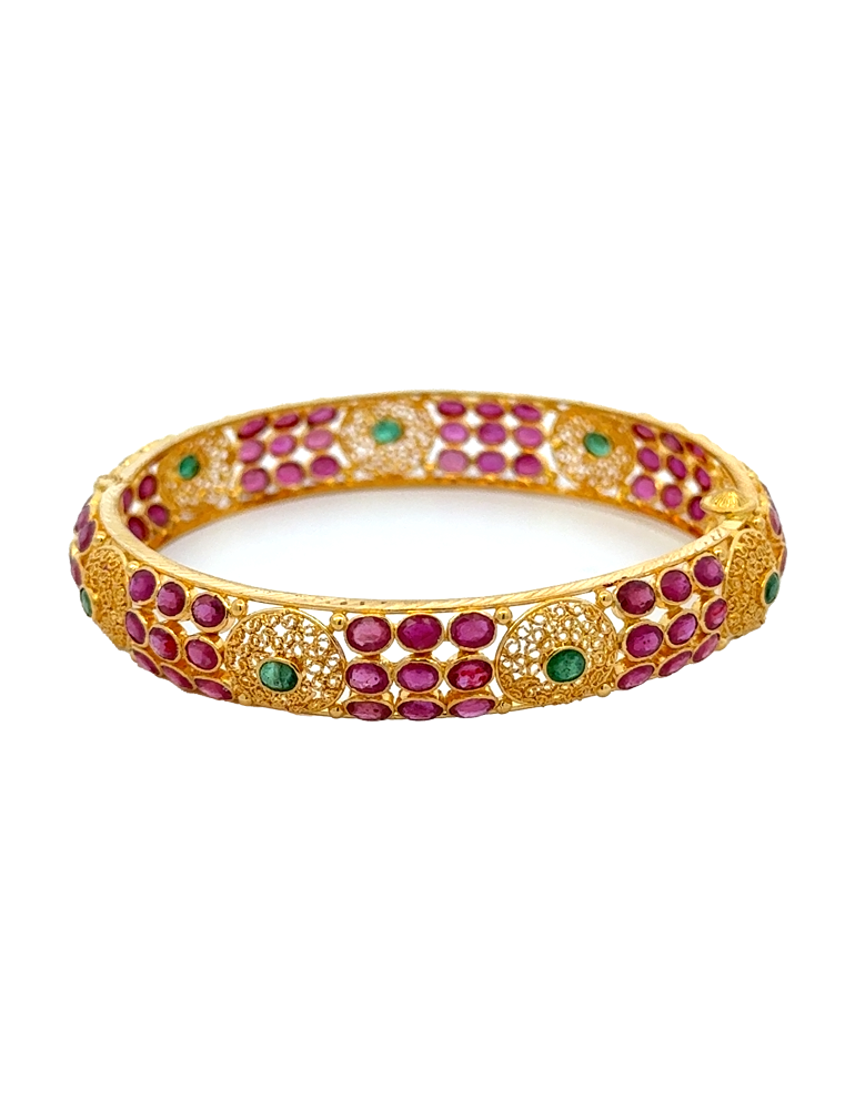 Gold Bangles 22 Karat - Set Of 2