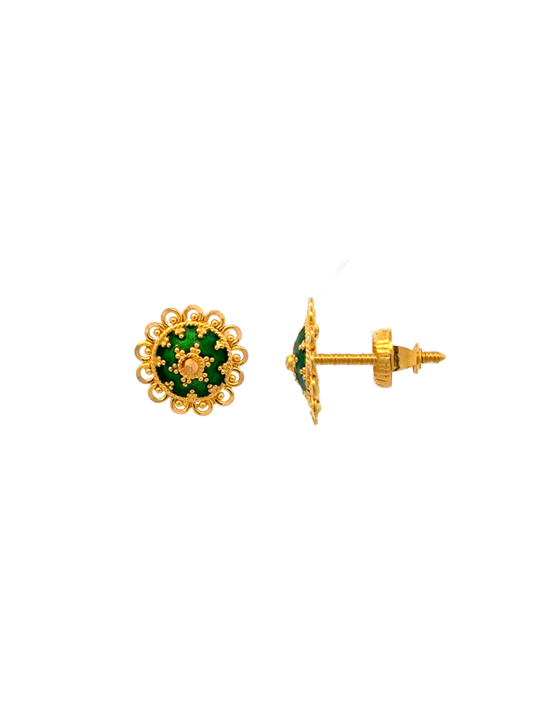 Gold Earrings 22 Karat