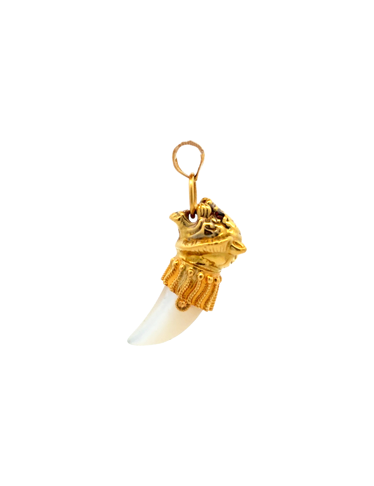 Gold Cheetah Pendant 22 karat