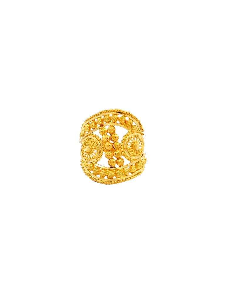 Mahariva Artisan Gold Ring - 22 Karat