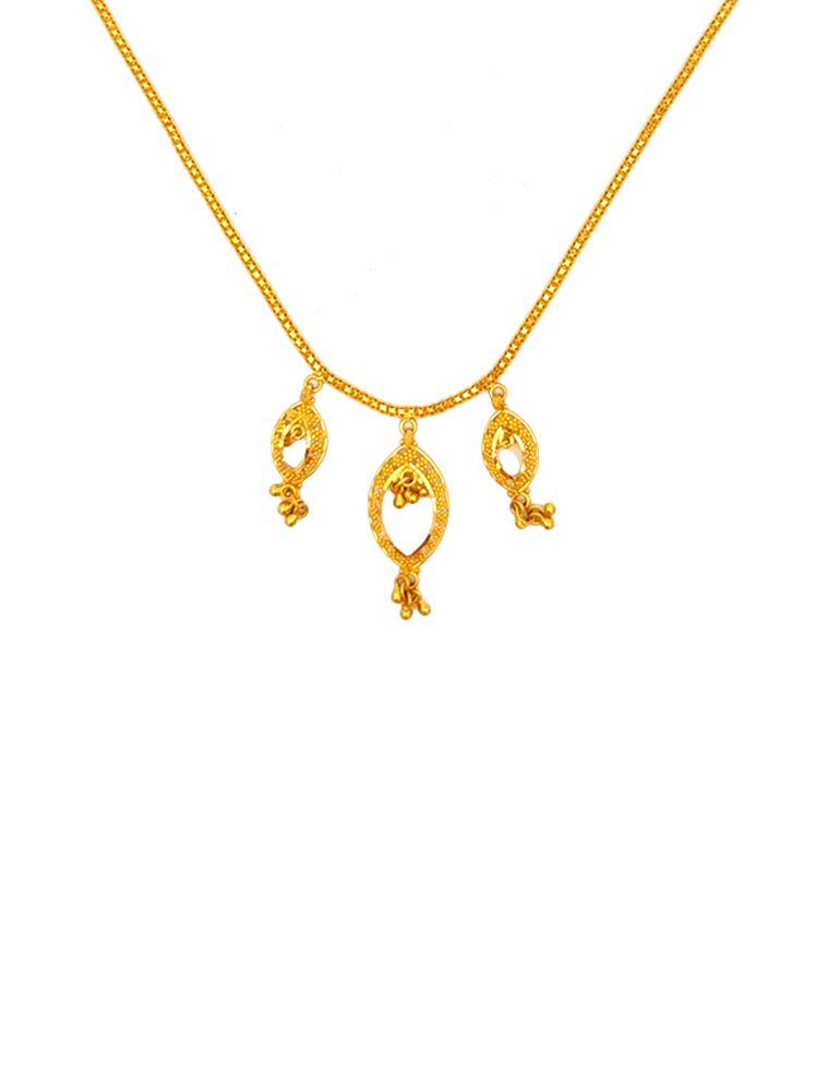 22 KT Yellow Gold Set With Earrings