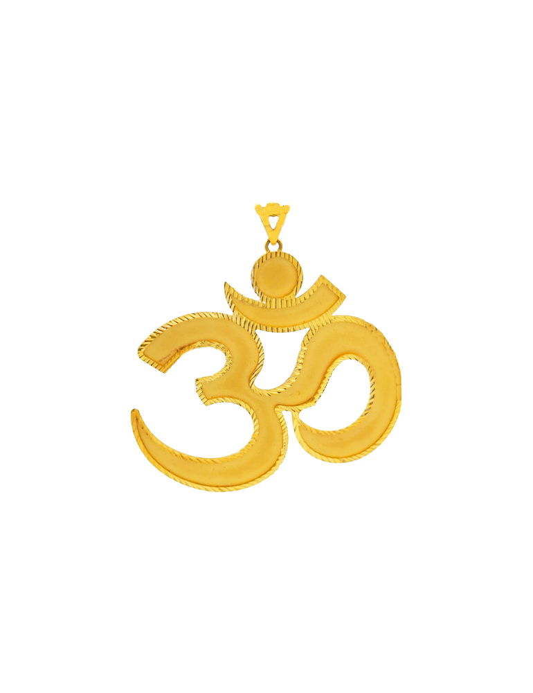 OM Gold Pendant