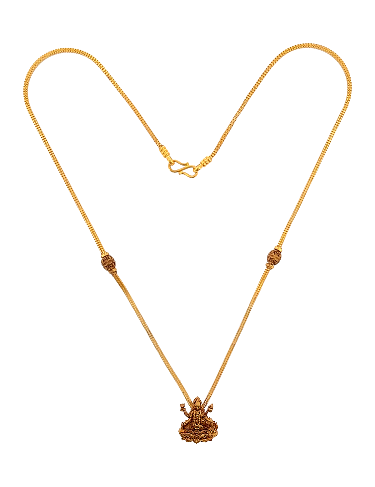 Lakshmi Darshan Gold Necklace - 22 Kt