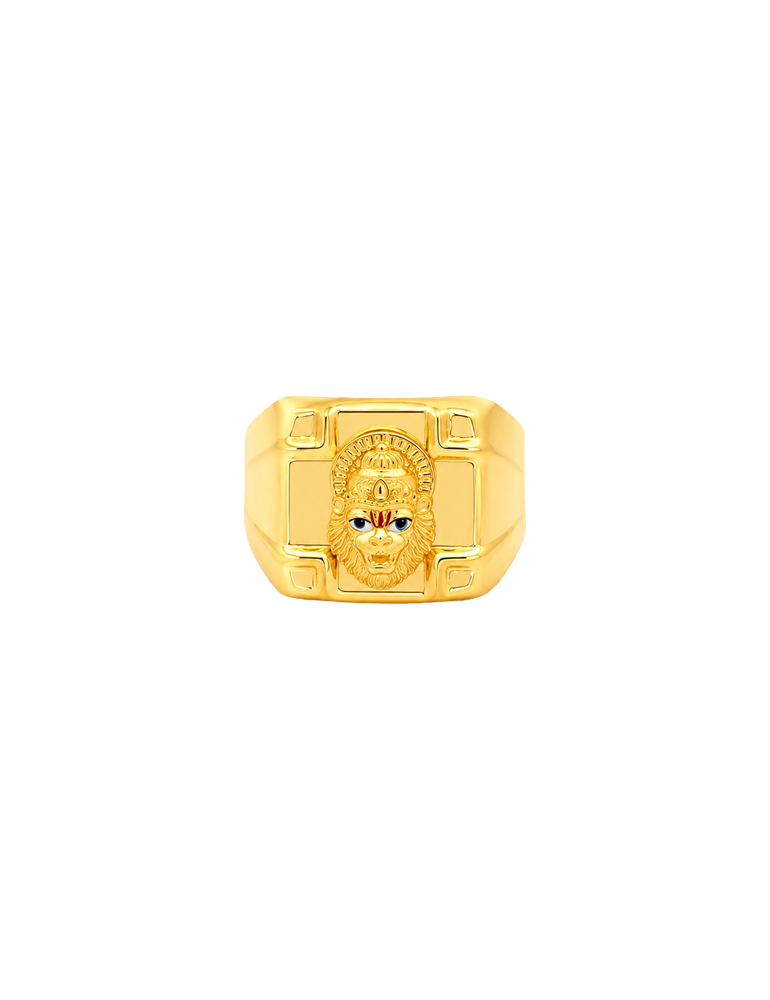 Sankat Mochan Gold Ring - 22 Karat