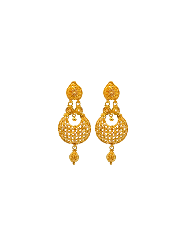 Gold Earring - 22 Karat