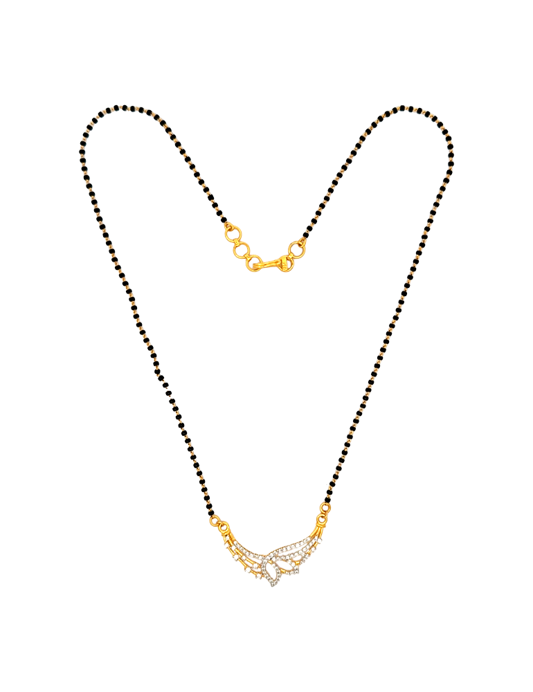 Sonaré Feather Glow Mangalsutra - 22 Karat