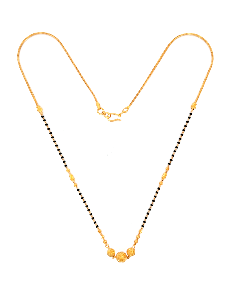 Golden Trinity Mangalsutra - 22 Karat