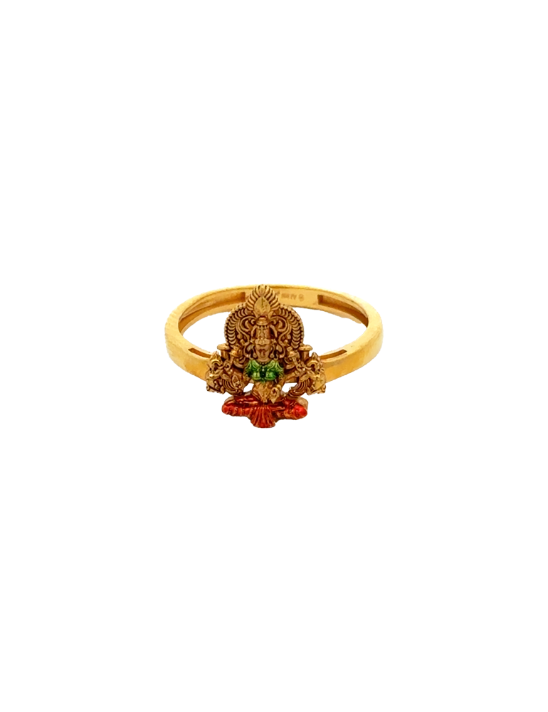 Padmashree Lakshmi Gold Ring - 22 Karat
