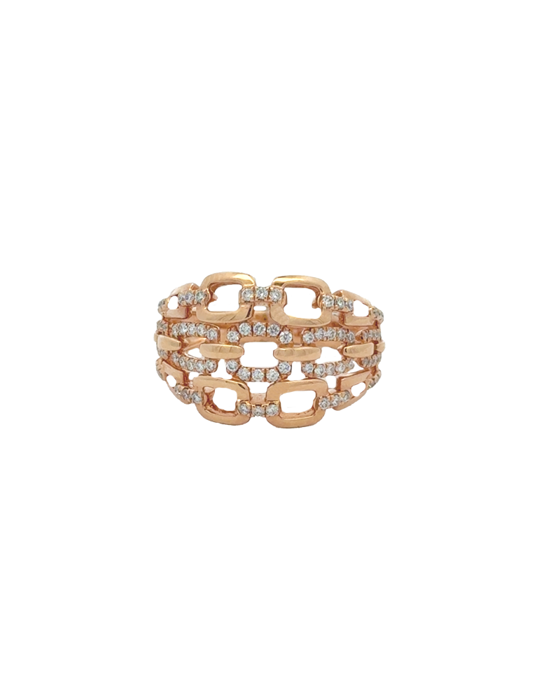 Rose Gold Diamond Ring 18 Karat