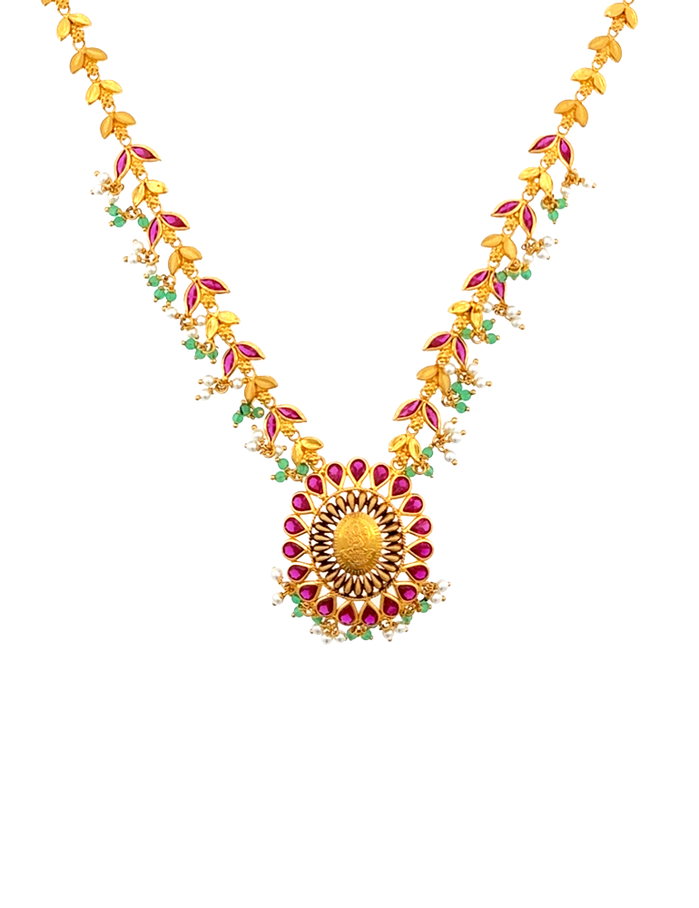 Swarna Valli Ratna Haar - 22 Kt