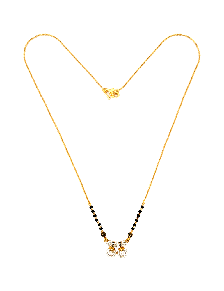 Eternal Circles Mangalsutra - 22 Karat